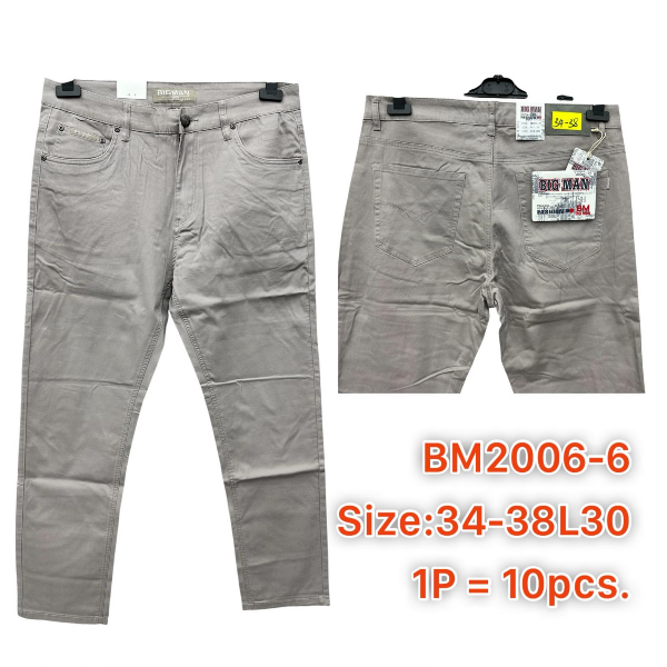 Spodnie męskie jeans Roz 34-38, 1 Kolor .Paczka 10 szt